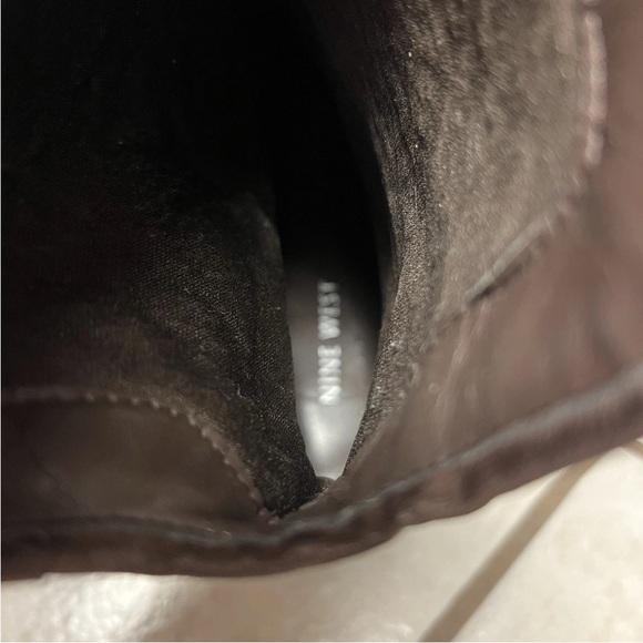 Cute Nine West Brown Suede Distressed Boots Sz 5 Boho Western Festival - Picture 6 of 6